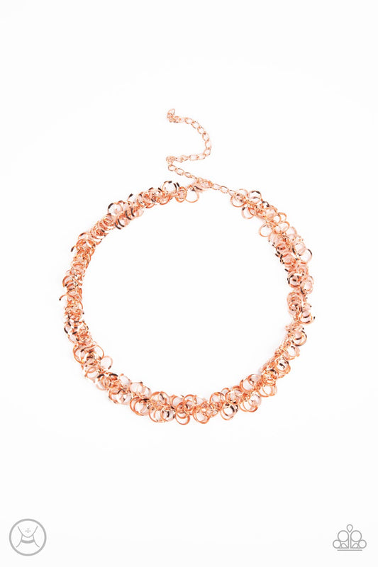 Paparazzi Cause a Commotion - Copper Choker Necklace - Pusher P