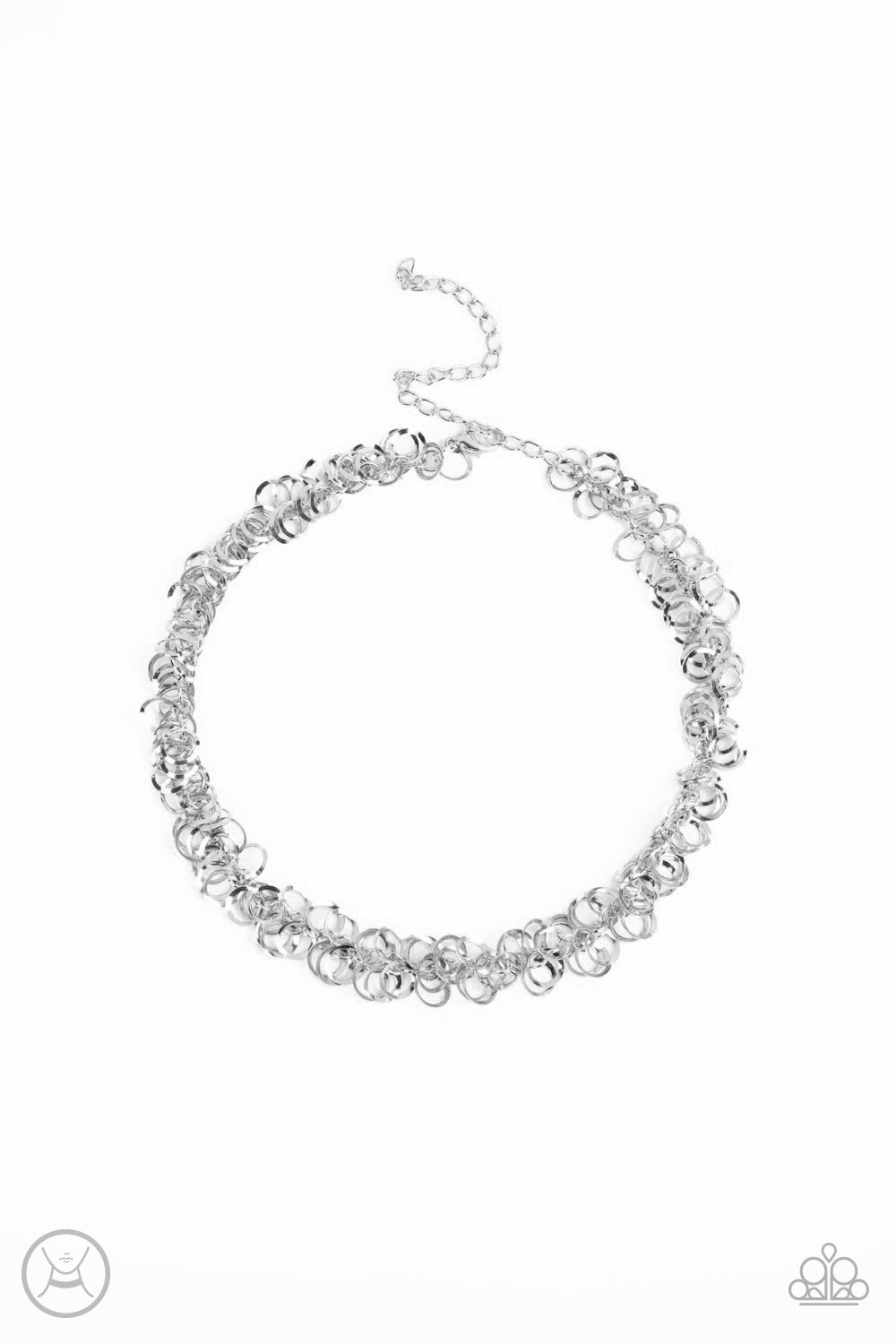 Paparazzi Cause a Commotion - Silver Choker Necklace - Pusher P