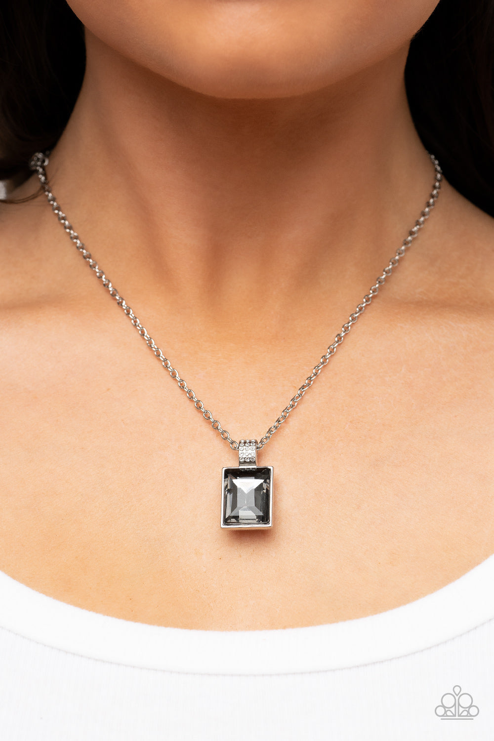 Paparazzi Understated Dazzle - Silver Necklace - Pusher P