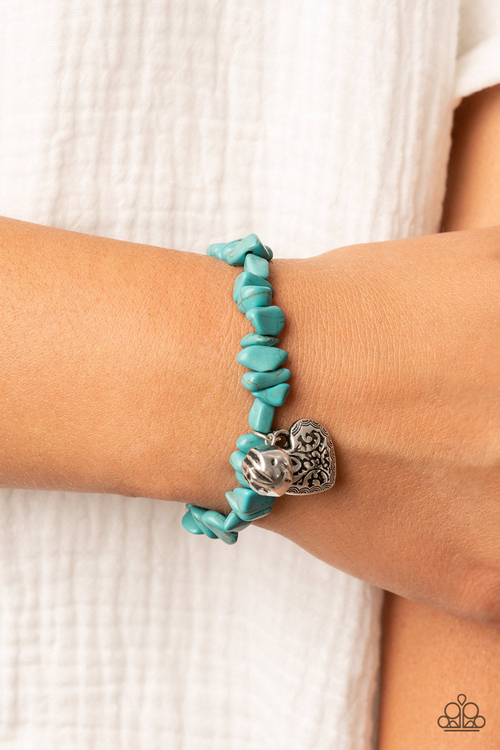 Paparazzi Love You to Pieces - Blue Bracelet - Pusher P