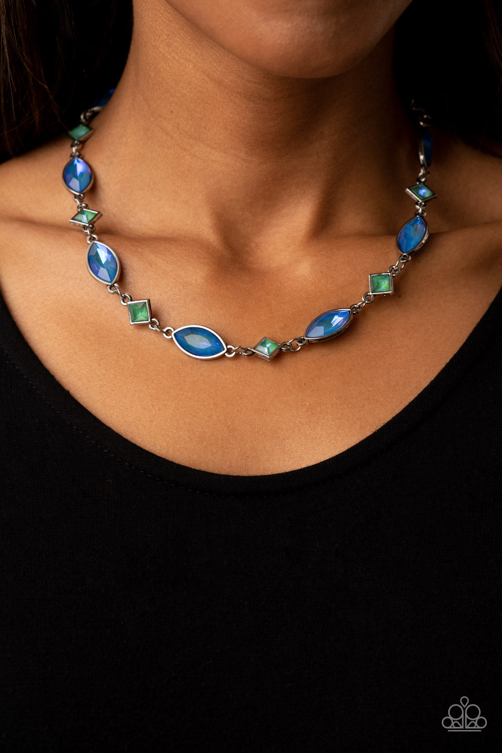 Paparazzi Prismatic Reinforcements - Multi Necklace - Pusher P