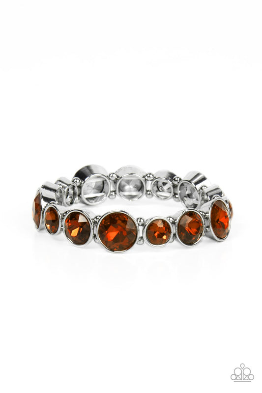 Paparazzi Twinkling Tease - Brown Bracelet - Pusher P