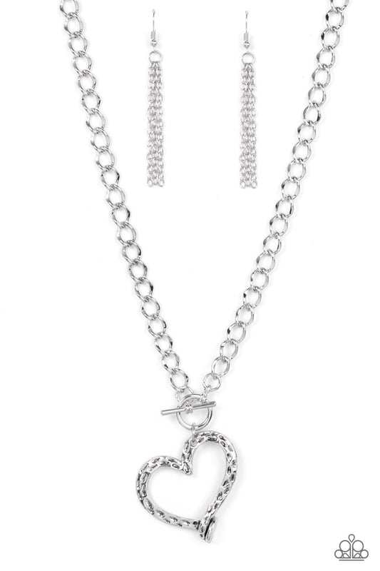 Paparazzi Reimagined Romance - Silver Necklace - Pusher P