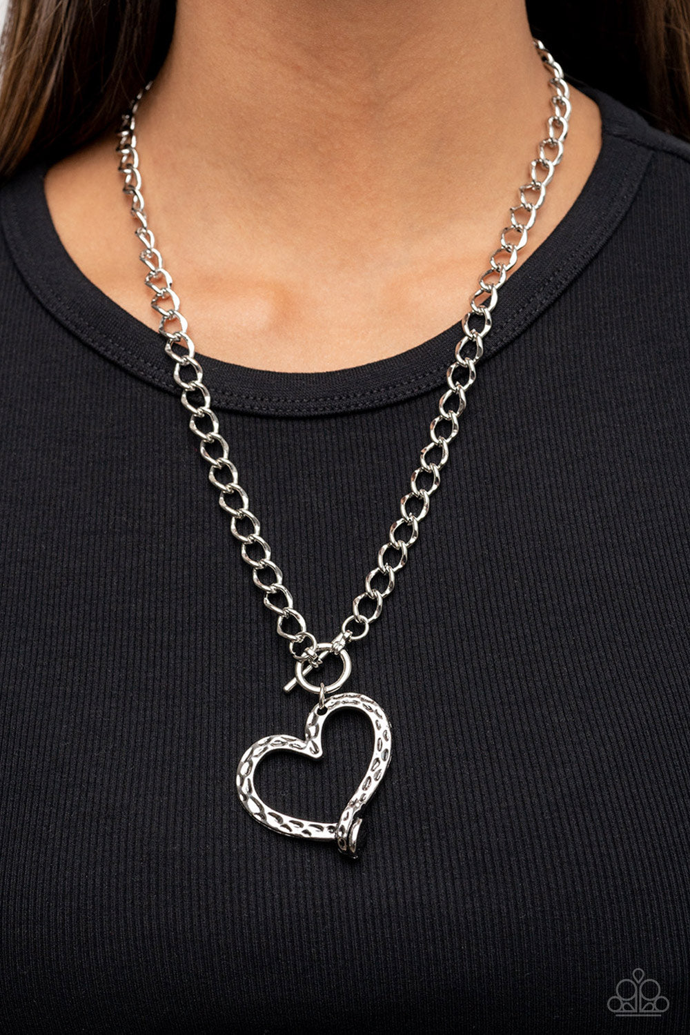 Paparazzi Reimagined Romance - Silver Necklace - Pusher P