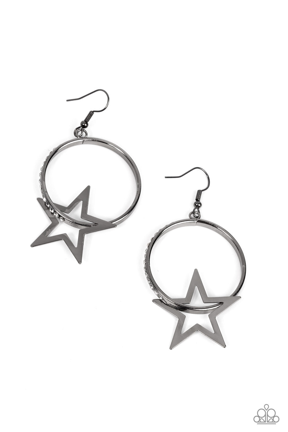 Paparazzi Superstar Showcase - Black Earrings - Pusher P