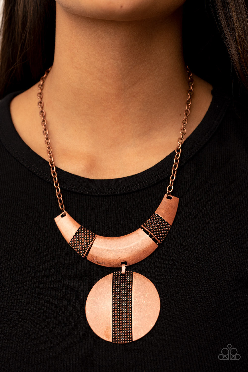 Paparazzi Metallic Enchantress - Copper Necklace - Pusher P