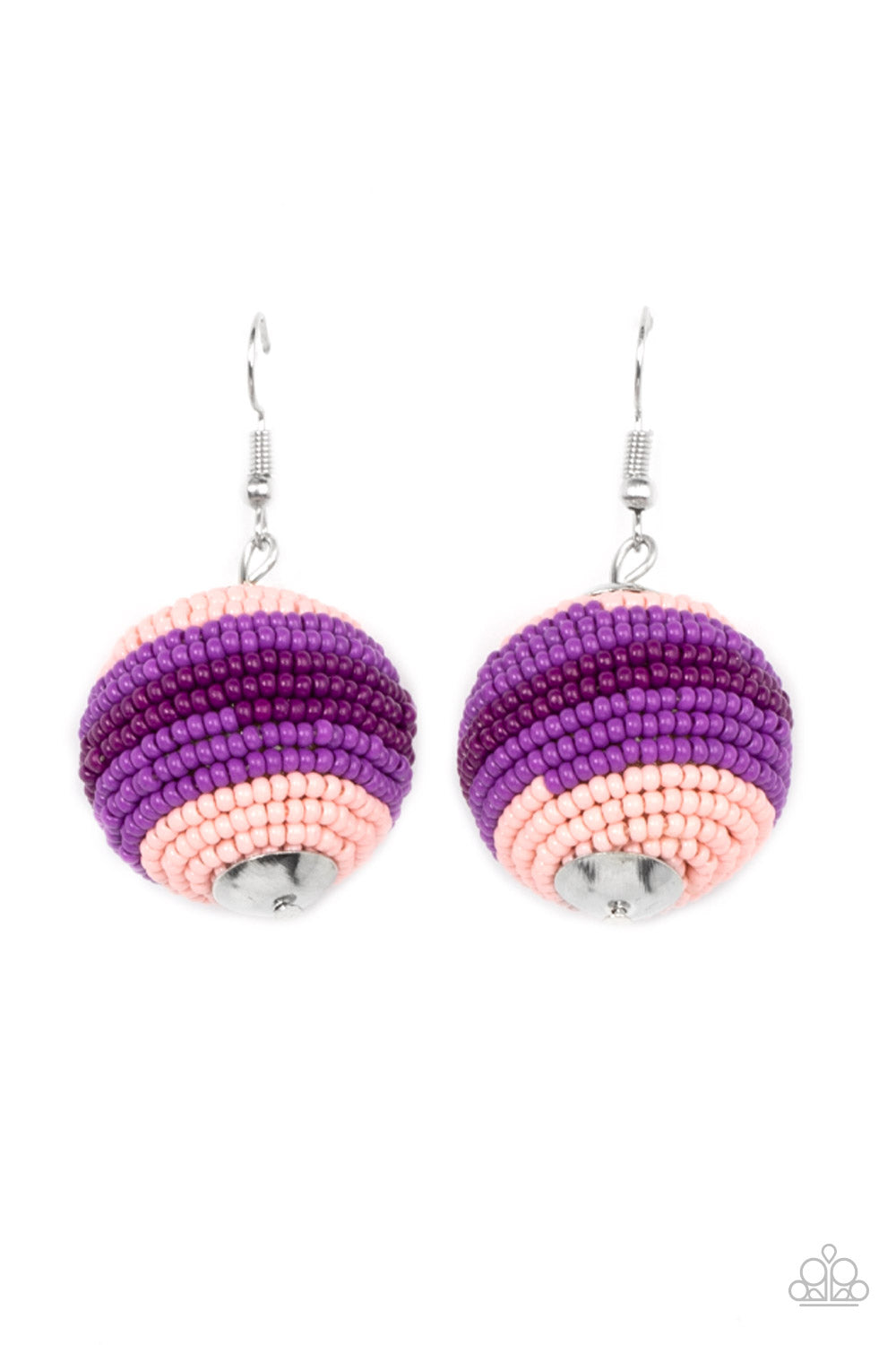 Paparazzi Zest Fest - purple earrings - Pusher P