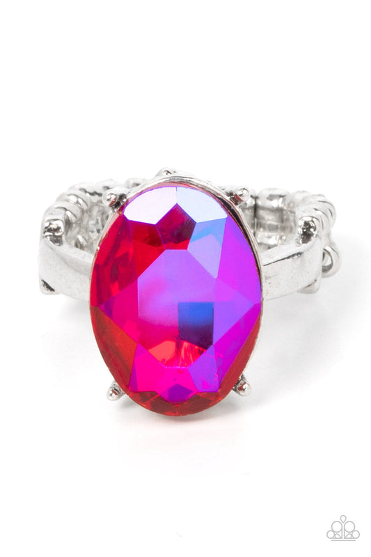 Paparazzi Updated Dazzle - Pink Ring - Pusher P