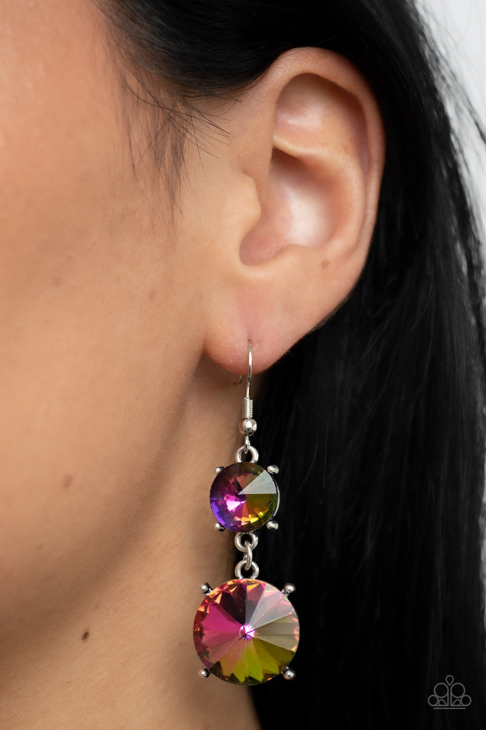 Paparazzi Sizzling Showcase - Multi Earrings - Pusher P