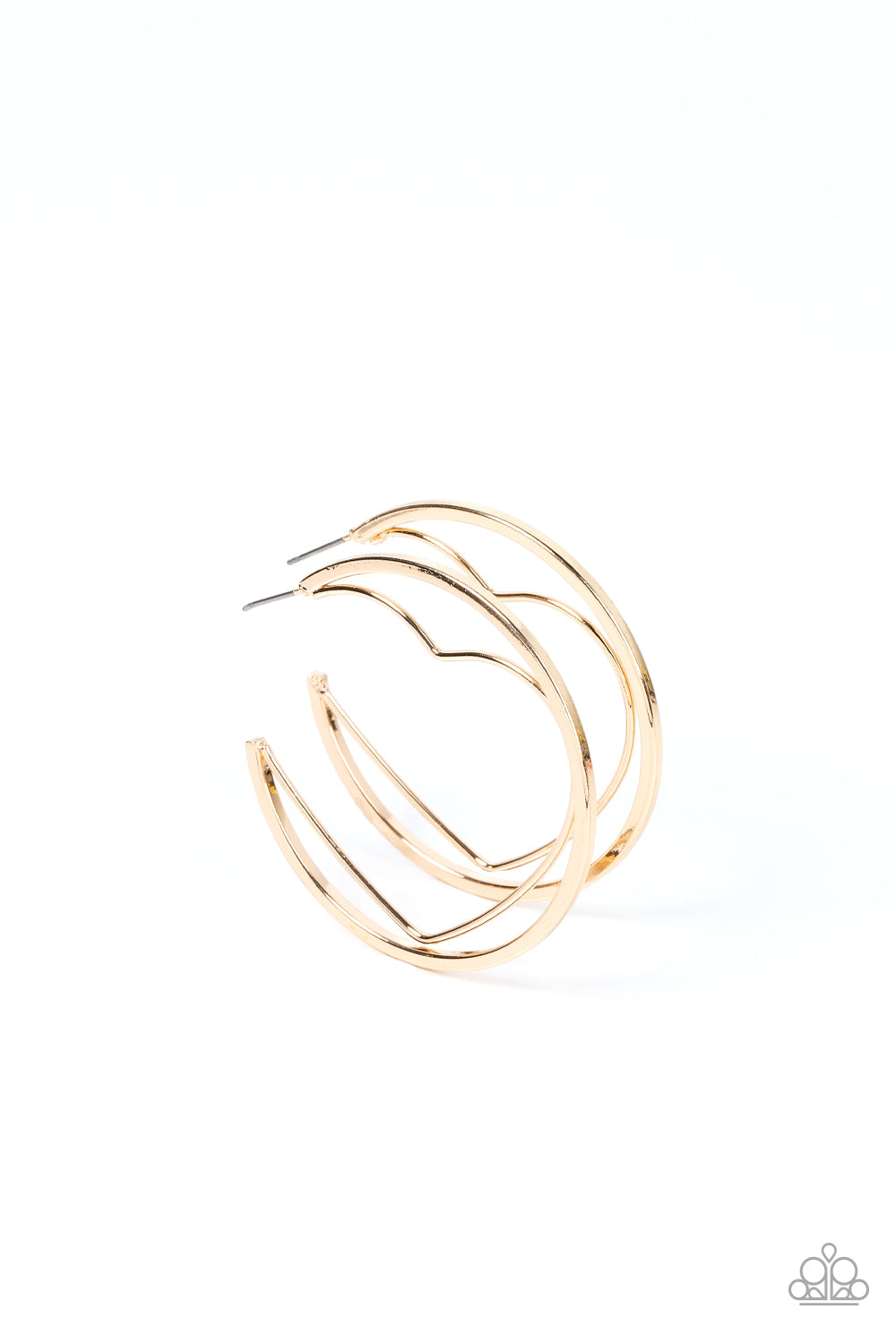 Paparazzi Love Goes Around - Gold Earrings - Pusher P