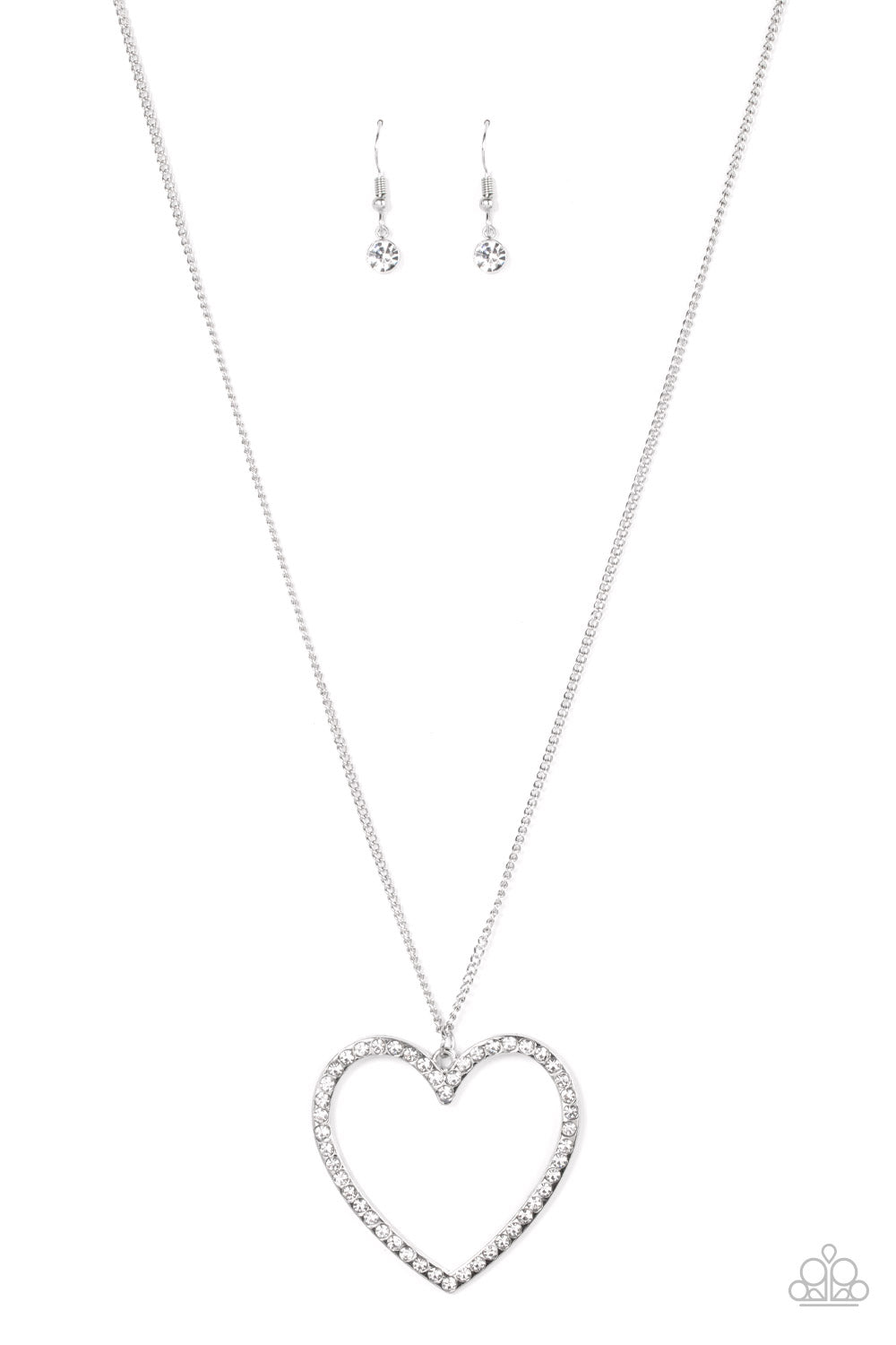Paparazzi Va-Va-VALENTINE - White Necklace - Pusher P