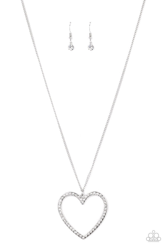 Paparazzi Va-Va-VALENTINE - White Necklace - Pusher P