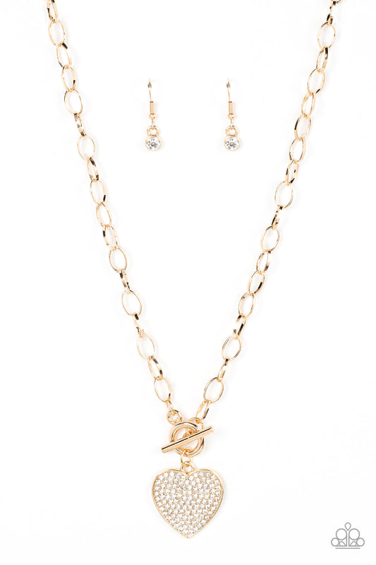 Paparazzi If You LUST - Gold Necklace - Pusher P