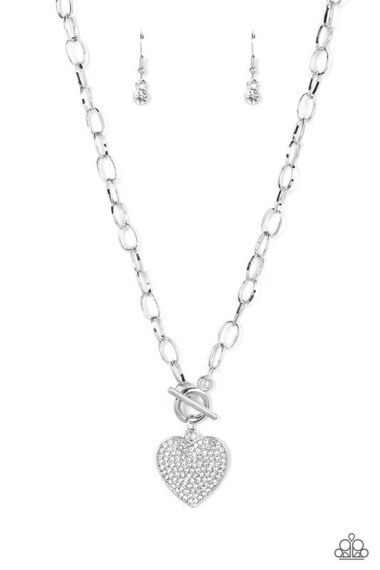 Paparazzi If You LUST - White Necklace - Pusher P