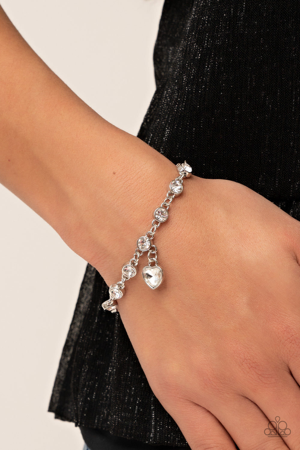 Paparazzi Truly Lovely - White Bracelet - Pusher P