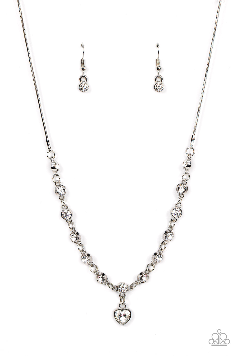 Paparazzi True Love Trinket - White Necklace - Pusher P