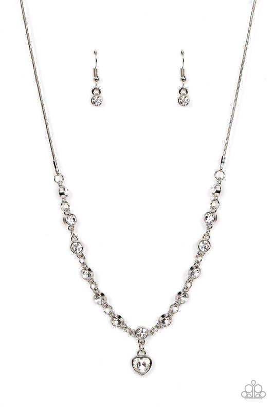 Paparazzi True Love Trinket - White Necklace - Pusher P