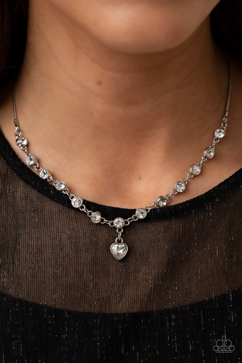 Paparazzi True Love Trinket - White Necklace - Pusher P