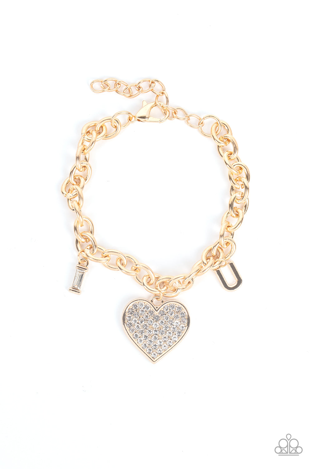 Paparazzi Declaration of Love - Gold Bracelet - Pusher P