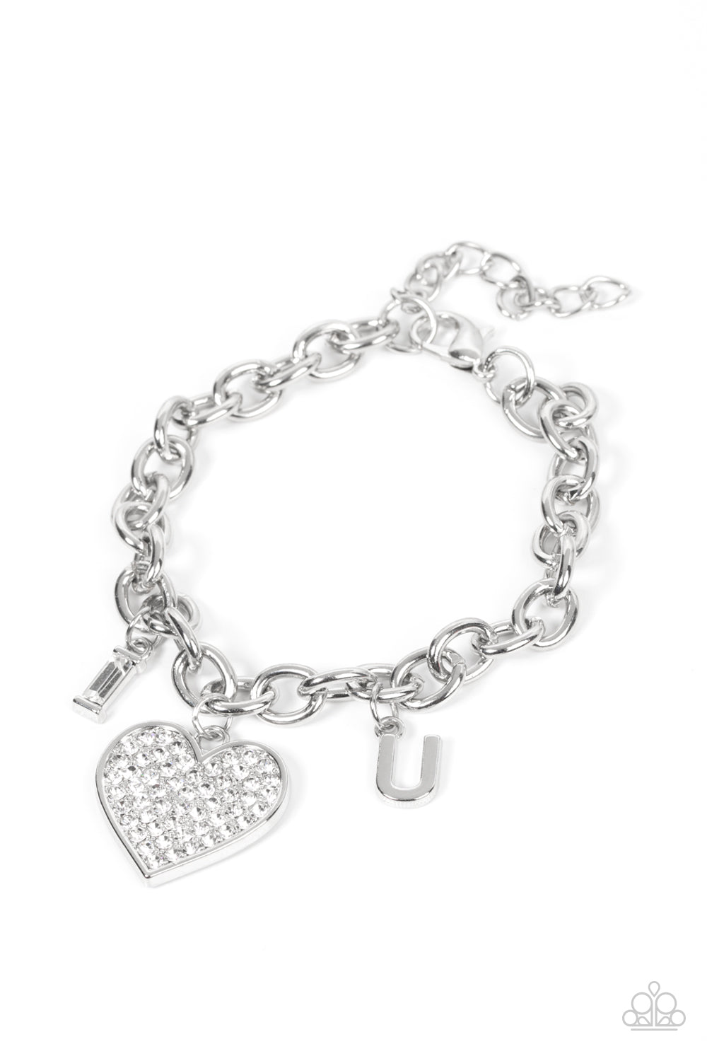Paparazzi Declaration of Love - White Bracelet - Pusher P
