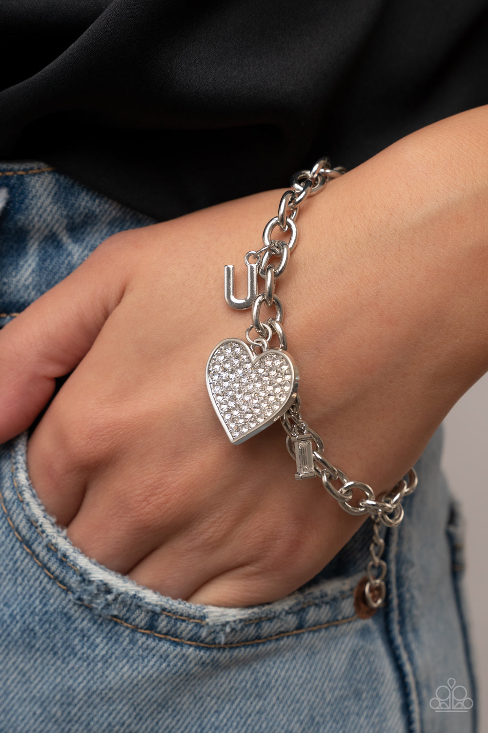 Paparazzi Declaration of Love - White Bracelet - Pusher P