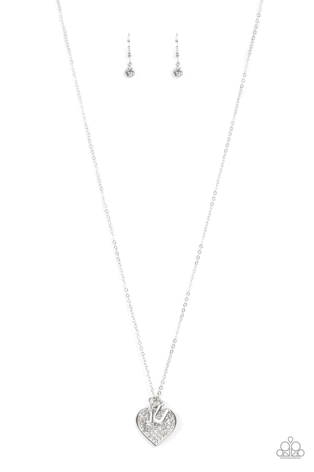 Paparazzi Letters of Love - White Necklace - Pusher P