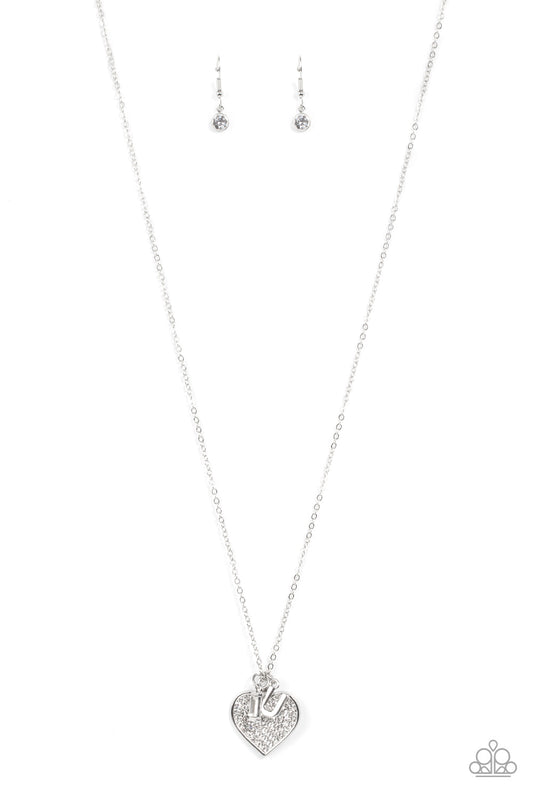 Paparazzi Letters of Love - White Necklace - Pusher P