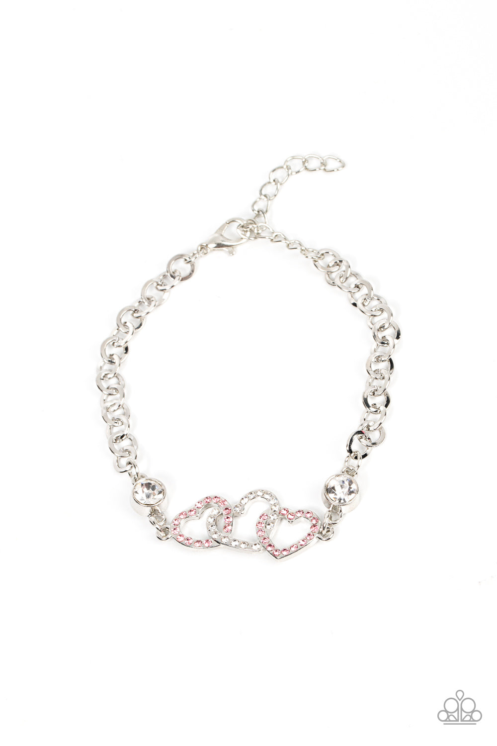 Paparazzi Desirable Dazzle - Pink Bracelet - Pusher P