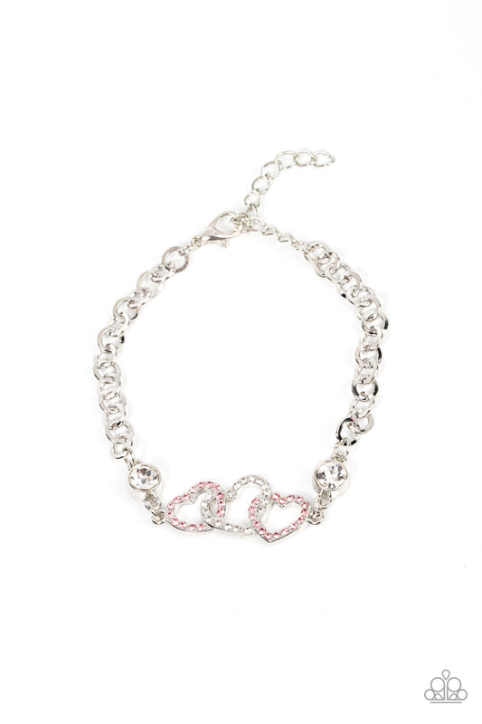 Paparazzi Desirable Dazzle - Pink Bracelet - Pusher P