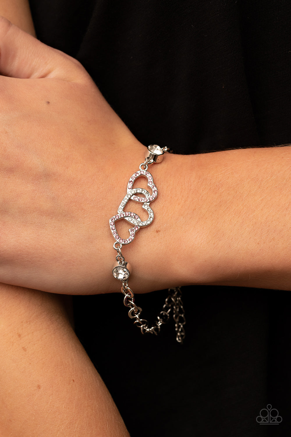 Paparazzi Desirable Dazzle - Pink Bracelet - Pusher P