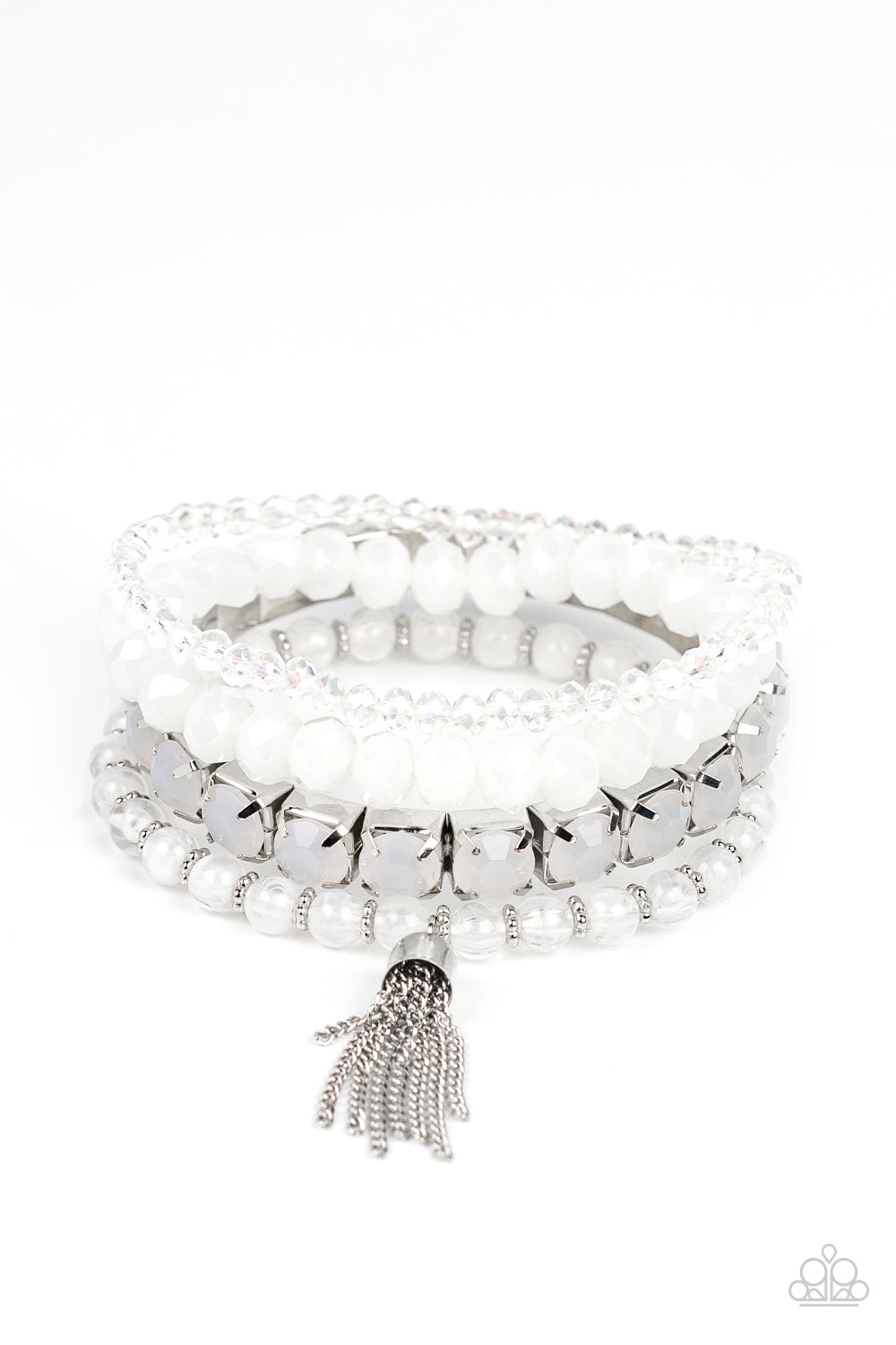 Paparazzi Day Trip Trinket - White Bracelet - Pusher P