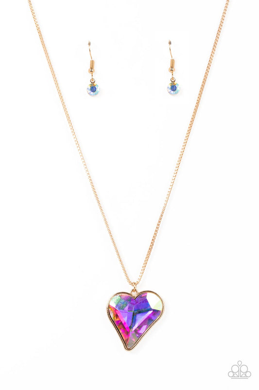 Paparazzi Lockdown My Heart - Gold Necklace - Pusher P