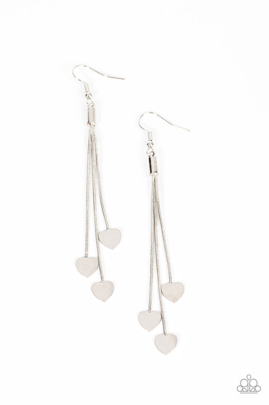Paparazzi Higher Love - Silver Earrings - Pusher P