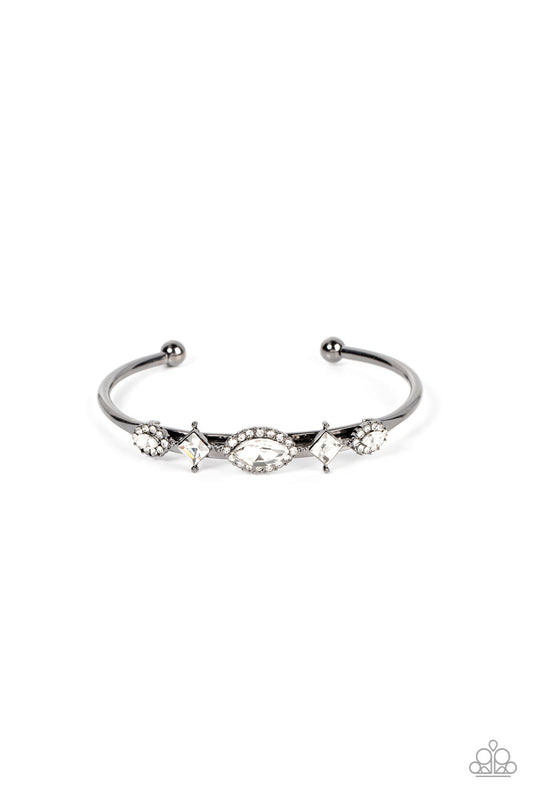 Paparazzi Disarming Dazzle - Black Bracelet - Pusher P
