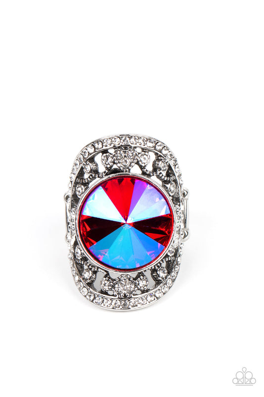 Paparazzi Galactic Garden - Pink Ring - Pusher P
