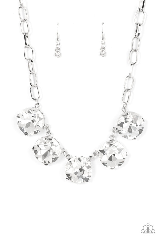 Paparazzi Limelight Luxury - White Necklace - Pusher P