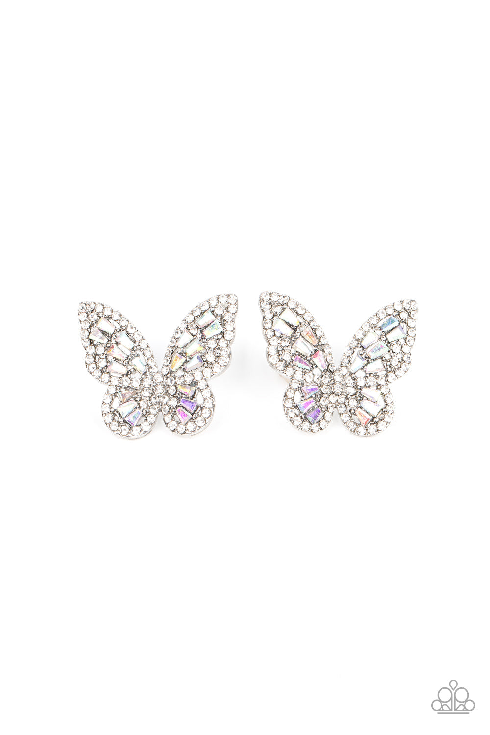 Smooth Like FLUTTER - Multi Butterfly Earrings - Paparazzi Jewelry Paparazzi Jewelry Images