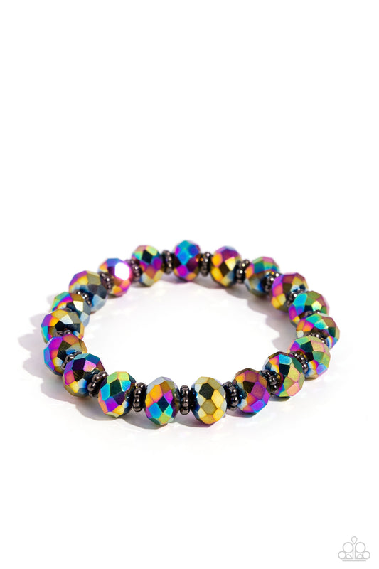 Shimmering Satisfaction - Multi Oil Spill Bracelet