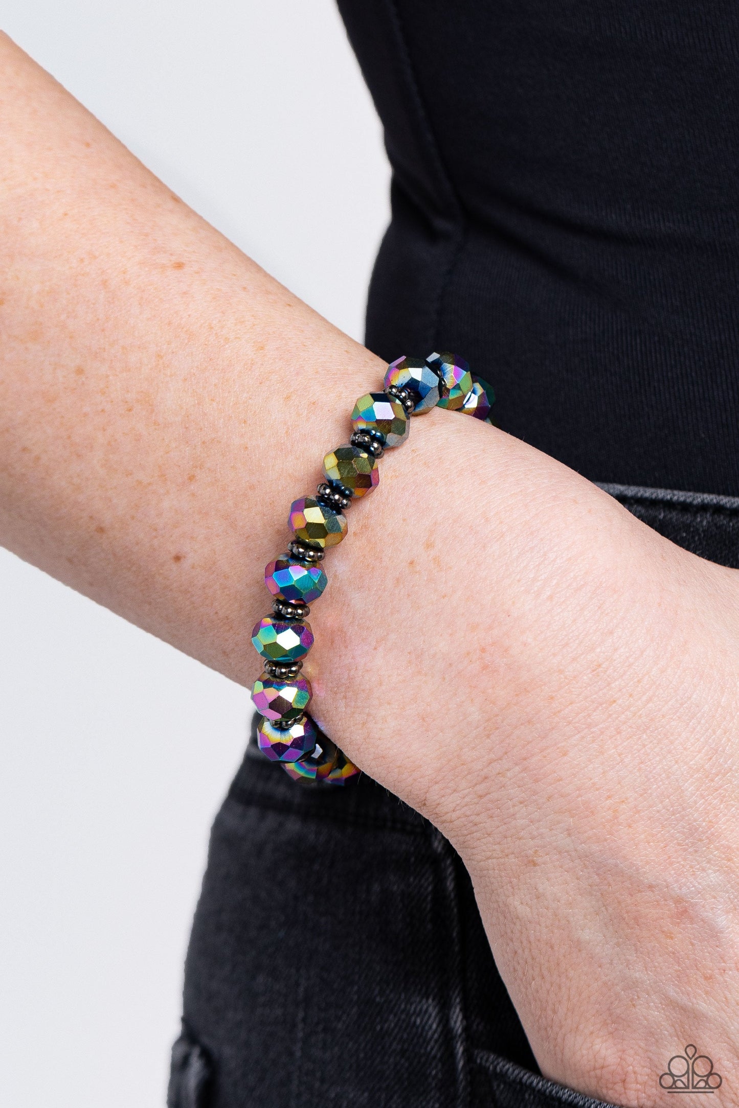 Shimmering Satisfaction - Multi Oil Spill Bracelet
