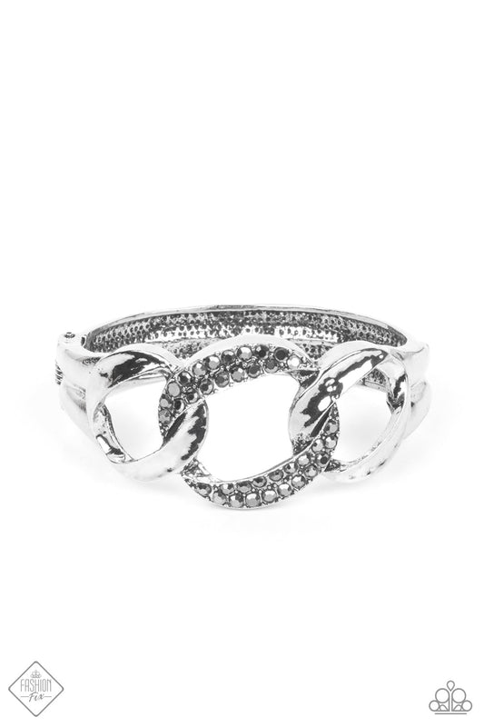 Paparazzi BOMBSHELL Squad - Silver Fashion Fix Bracelet - Pusher P