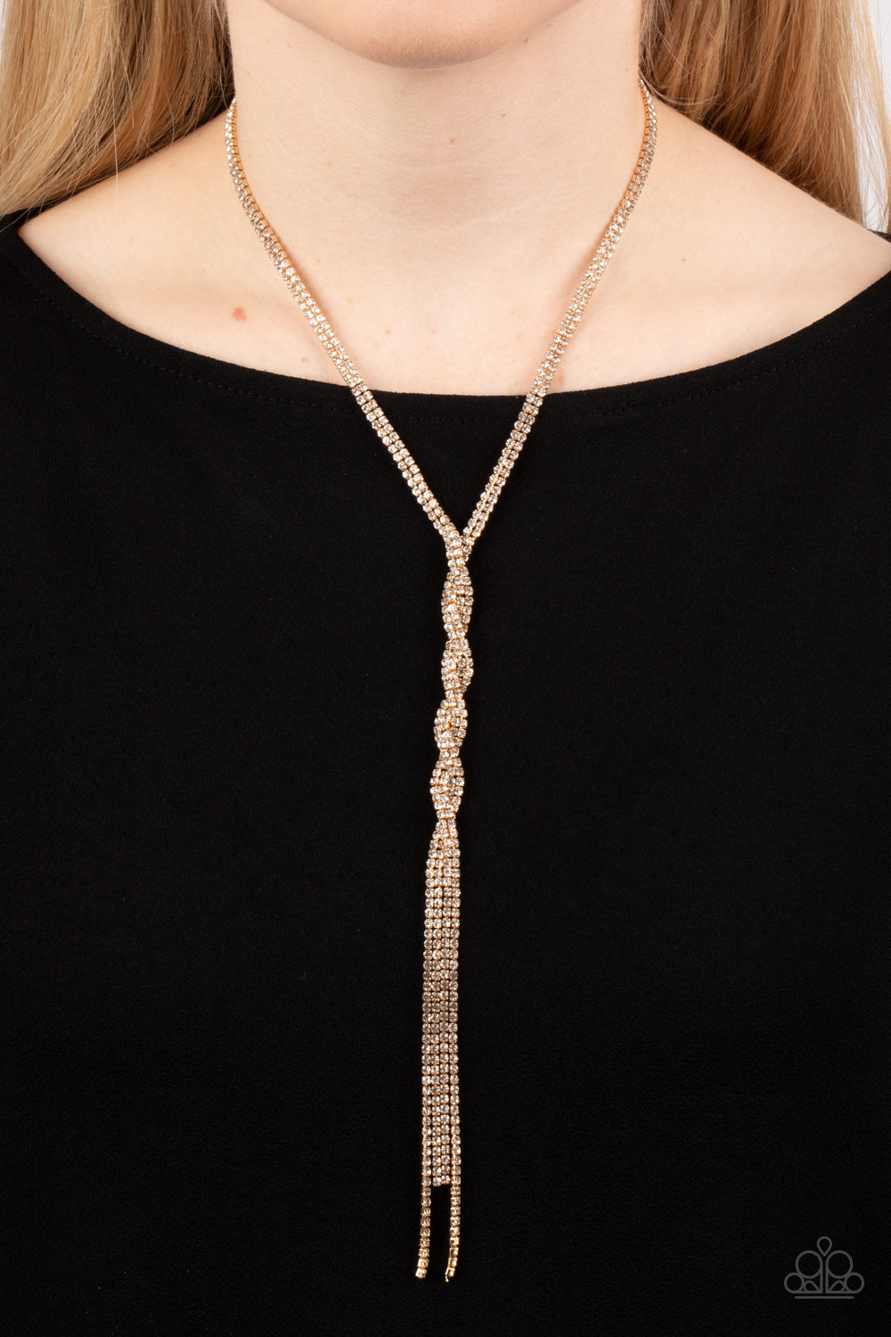 Paparazzi Impressively Icy - Gold Necklace - Pusher P