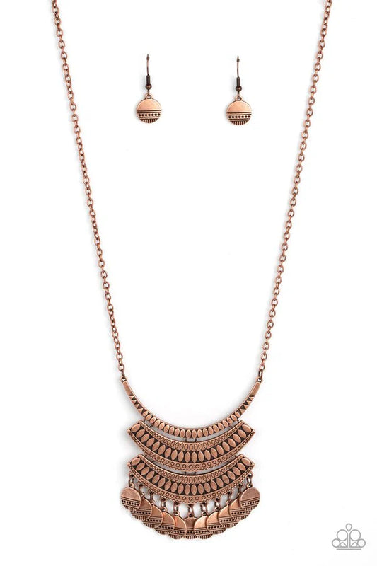 Paparazzi Under the EMPRESS-ion - Copper Necklace Paparazzi jewelry image