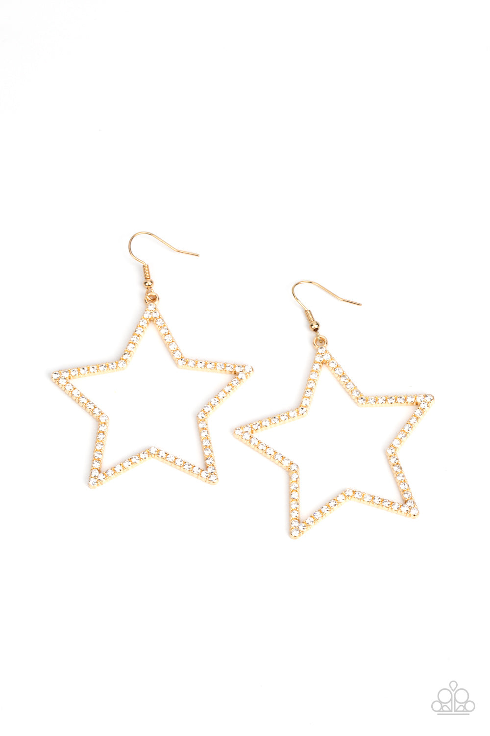 Paparazzi Supernova Sparkle - Gold Earrings - Pusher P
