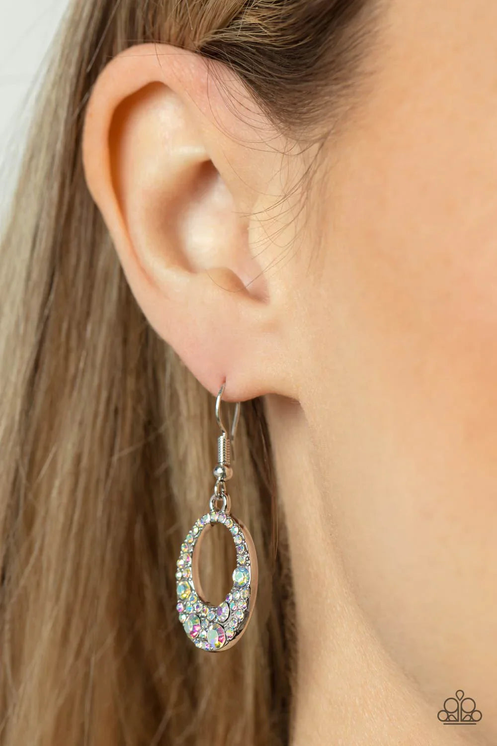Showroom Sizzle - Multi Iridescent Earring