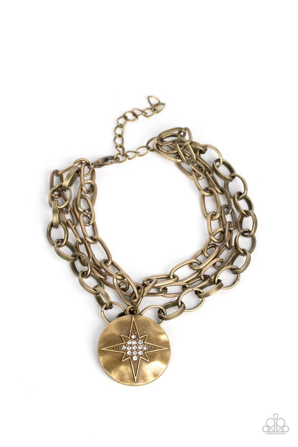 Paparazzi True North Twinkle - Brass Bracelet - Pusher P