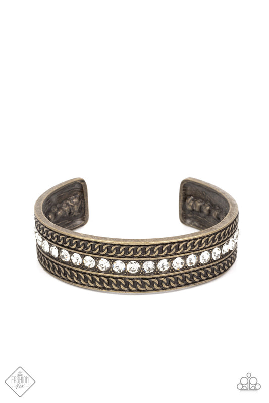 Paparazzi Grit Goals - Brass Bracelet - Fashion Fix - Pusher P