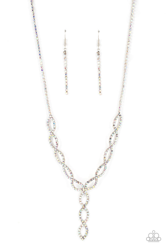 Paparazzi Infinitely Icy - Multi Necklace- September 2022 Life of the Party