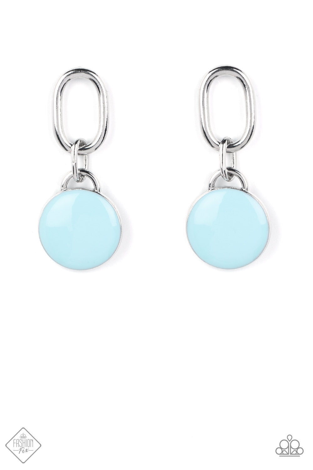 Paparazzi Drop a TINT - Blue Earrings - Fashion Fix - Pusher P