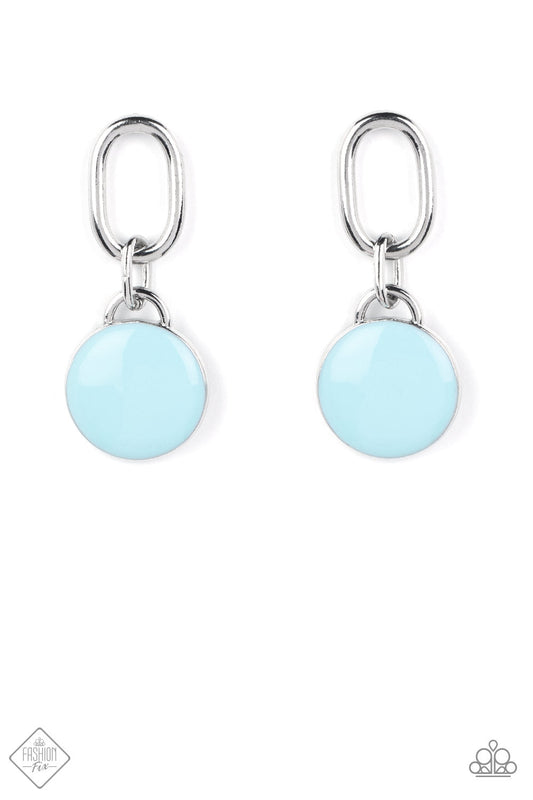 Dreaming in MULTICOLOR Blue Necklace and Drop a TINT Blue Post Earring 2 Piece set