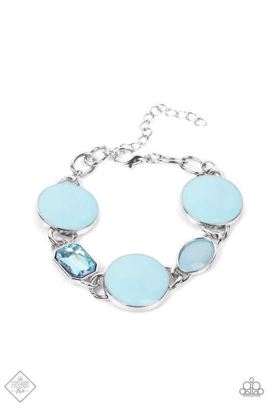 Paparazzi Dreamscape Dazzle - Blue Bracelet - Fashion Fix - Pusher P